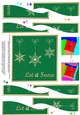 Christmas Let it Snow Snowflakes Wavy Spiral Side Stacker