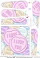 I Love You Sweet Heart Fan Pyramage Topper