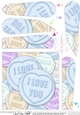 I Love You Sweet Heart Fan Pyramage Topper