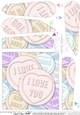 I Love You Sweet Heart Fan Pyramage Topper