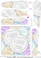 I Love You Sweet Heart Fan Pyramage Topper