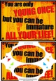 A5 Fun Novelty Senior Moment Scallop Corners & Pyramage