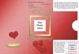 Add a Photo Coral Wedding Anniversary with easy fold frame