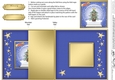 Christmas Tree Snowglobe No-Hole Fold Back Card