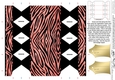 Zebra Animal Print Cracker Shaped Treat or Favour Box
