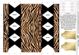 Zebra Animal Print Cracker Shaped Treat or Favour Box