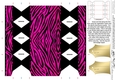 Zebra Animal Print Cracker Shaped Treat or Favour Box