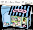 3D Shoppe Pop Up Rubber Band Card Kit - The Candy Store Sweet Shop