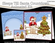  3D Animated Sleeps Till Santa Christmas Tree Countdown Card Kit - Livvy Bear has lots of Christmas Presents