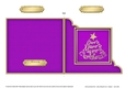 Flowers & Butterfly in a Gold Frame Scalloped Corner Stacker