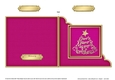 Flowers & Butterfly in a Gold Frame Scalloped Corner Stacker