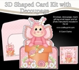 3D Shaped Card Kit - Flowerpot Friends - Cute Little Butterfly Puff