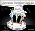 3D Shaped Rocking Christmas Card Mini Kit - Santa is Delivering the Presents on his Sledge