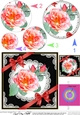 Rose and Lace Circle Pyramage Topper