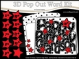 3D Happy Birthday GRANDSON Stars with Ages 5 to 13 Pop Out Word Card Kit