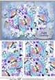A5 Happy Birthday Flowers & Butterfly Pyramage Topper