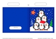 Cute Christmas Penguin Tree Felties Cut and Fold Card