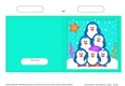 Cute Christmas Penguin Tree Felties Cut and Fold Card