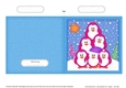 Cute Christmas Penguin Tree Felties Cut and Fold Card
