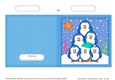 Cute Christmas Penguin Tree Felties Cut and Fold Card