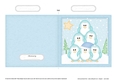 Cute Christmas Penguin Tree Felties Cut and Fold Card
