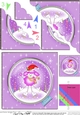 Cute Christmas Bon Bon the Poodle goes Skating Scallop Corner Topper