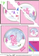 Cute Christmas Elephant has caught a Snowflake Scallop Corner Side Stacker Topper