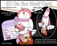 3D Christmas On the Shelf Card Kit - Christmas Snowman Rio is helping Santa deliver the Presents