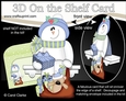 3D Christmas On the Shelf Card Kit - Christmas Snowman Rio is helping Santa deliver the Presents