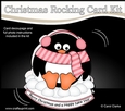 3D Shaped Rocking Christmas Card Mini Kit - Pip Penguin