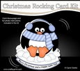 3D Shaped Rocking Christmas Card Mini Kit - Pip Penguin