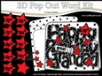 3D Happy Birthday GREAT GRANDAD Stars with Ages 70 to 102 Pop Out Word Card Kit