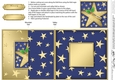 Christmas Stars No-Hole Fold Back Card
