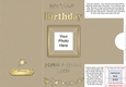 Add a Photo DL Card - HAPPY BIRTHDAY with easy fold frame