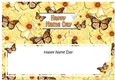 Large DL HAPPY NAME DAY Floral Butterflies insert