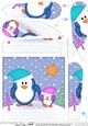 Christmas Penguin Felties Fan Pyramage Topper