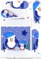 Christmas Penguin Felties Fan Pyramage Topper
