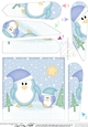 Christmas Penguin Felties Fan Pyramage Topper