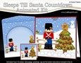 3D Animated Sleeps Till Santa Christmas Tree Countdown Card Kit - Little Xmas Soldier