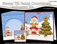 3D Animated Sleeps Till Santa Christmas Tree Countdown Card Kit - Little Xmas Fairy