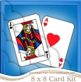 8 x 8 Playing Cards Kit with Scalloped Corners