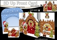 3D Up Front Card Kit - Little Hoot Owl at the Christmas Gingerbread House