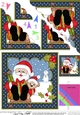 Christmas Santa is going Sledging Scallop Corner side stacker Topper