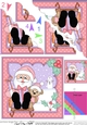 Christmas Santa is going Sledging Scallop Corner side stacker Topper