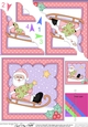 Christmas Santa is going Sledging Scallop Corner side stacker Topper