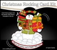 3D Shaped Rocking Christmas Card Mini Kit - Snowman Rio has lots of Presents