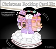 3D Shaped Rocking Christmas Card Mini Kit - Snowman Rio has lots of Presents
