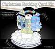3D Shaped Rocking Christmas Card Mini Kit - Snowman Rio has lots of Presents