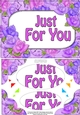 A5 JUST FOR YOU Time for Roses Scallop Corners & Pyramage