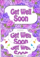 A5 GET WELL SOON Time for Roses Scallop Corners & Pyramage